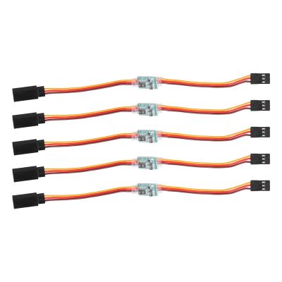 5Pcs RC Servo Reverser, 3.6V-24V 5A Universal RC Steering Servo Reverser Rotation Inverter, for Aircraft Airplane Steering Gear