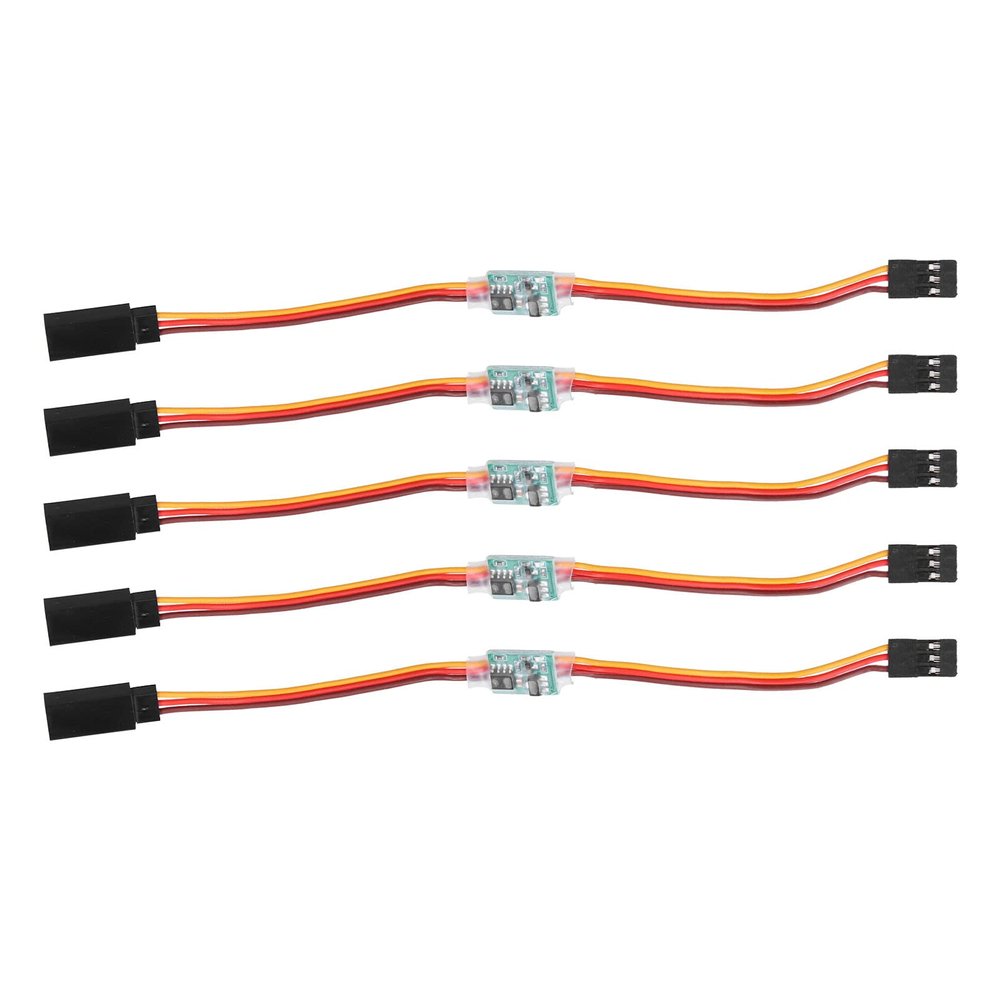 5Pcs RC Servo Reverser, 3.6V-24V 5A Universal RC Steering Servo Reverser Rotation Inverter, for Aircraft Airplane Steering Gear