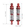RC Car Shock Absorber Set, Front and Rear Metal Damper, 2.6 Inch Red, Compatible with 1/18 Scale RC Cars view 2