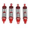 RC Car Shock Absorber Set, Front and Rear Metal Damper, 2.6 Inch Red, Compatible with 1/18 Scale RC Cars view 3
