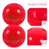 Wakauto 50pcs Red Raffle Balls, 4cm (1.57 Inch) Plastic Openable Hollow Bingo Cage Balls for Lottery Drawing, Vending Machine Capsules, Party Games Prizes and Decorations view 3