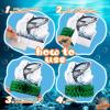 12 Pcs Fishing Decorations Gone Fishing Centerpieces Fish Party Decorations Honeycomb Party Supplies 3D Fishing Table Decor Fishing Birthday Party Supplies for Fathers Day Retirement Baby Shower view 3