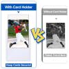 200 Card Sleeves Hard Plastic, Sooez Premium 35PT 3"X4" Baseball Card Protectors Hard Plastic Card Holder, Trading Sports Football Game Cards(100 Hard Sleeve + 100 Penny Sleeve) view 3