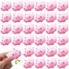 100 Pcs Rubber Pig Bath Toy Bulk Mini Pig Toys Pink Piggy Bathtub Toys Float Squeak Toys for Baby Shower Halloween Christmas Party Birthday Gift, 2.25 x 1.5 x 1.5 Inches view 1