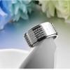 Mesnt Fidget Rings for Anxiety, Stainless Steel Great Compassion Mantra Fidget Ring for Stress Relieving for Men Silver, Size 9 view 4