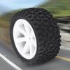 4pcs 1/10 RC Rubber Tyre Set Wheel Tires,RC Tires,Wheel Tyres Rubber Tire With Hubs,Truck Rubber Tyres for ZD Racing Buggy Crawler Car (White), RC Tires, 4pcs 1/10 RC Rubber Tyre Set Wheel Tires view 4