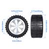 Pre-Glued GoHobby 1/10 RC Truck Tires 2.8" and 12mm Hex Wheels Fits for Traxxas Slash Rustler 4X4 Redcat Volcano EPX Pro Team Associated MT10 (Set of 4) view 2