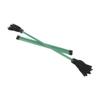 Zeekio Z-Stix Professional Juggling Flower/Devil Sticks and 2 Hand Sticks, Beginner Friendly - Solid Series (Banshee 17" HS 26", Green) view 1