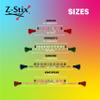 Zeekio Z-Stix Professional Juggling Flower Sticks-Devil Sticks and 2 Hand Sticks, Beginner Friendly - Festival Series (Banshee 17" HS 26" Stick, Blue Tie Dye) view 3