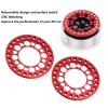 Dilwe RC Car Wheel Rim Ring RC Accessories, 4pcs RC Beadlock Wheel Rim Replacement Ring for Axial SCX10 90046 1/10 RC Car Parts, 1.9 Beadlock Wheel Ring RC Car Replacement Parts(Red) view 4