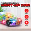 Light up Car, Sensory Transparent Toy for Kids, Toddlers - Bump and Go Racing Car with Moving Gears, Music, & LED Lights  Educational Vehicle for Kids with Autism, Special Needs  Fun Birthday Gift view 2