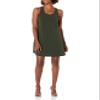 NINE WEST womens Jen Swing Business Casual Dress, Battle Green, Small US view 1