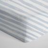 100% Cotton Jersey Crib Fitted Sheet - Blue Stripes - Ultra-Soft, Breathable, Fully Elasticized, Easy Care, Machine Washable for Toddler Mattress, Baby Crib, Nursery, Newborn, Boys & Girls view 1