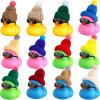Chivao 12 Pcs Mini Rubber Ducks with Sunglasses/ Glasses and Hats/ Necklace, Cruise Rubber Ducks in Bulk Valentines Day Gift Small Bathtub Toy for Hiding Party Favor(Fresh Color,Vivid Style) view 1