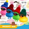 Chivao 12 Pcs Mini Rubber Ducks with Sunglasses/ Glasses and Hats/ Necklace, Cruise Rubber Ducks in Bulk Valentines Day Gift Small Bathtub Toy for Hiding Party Favor(Fresh Color,Vivid Style) view 3