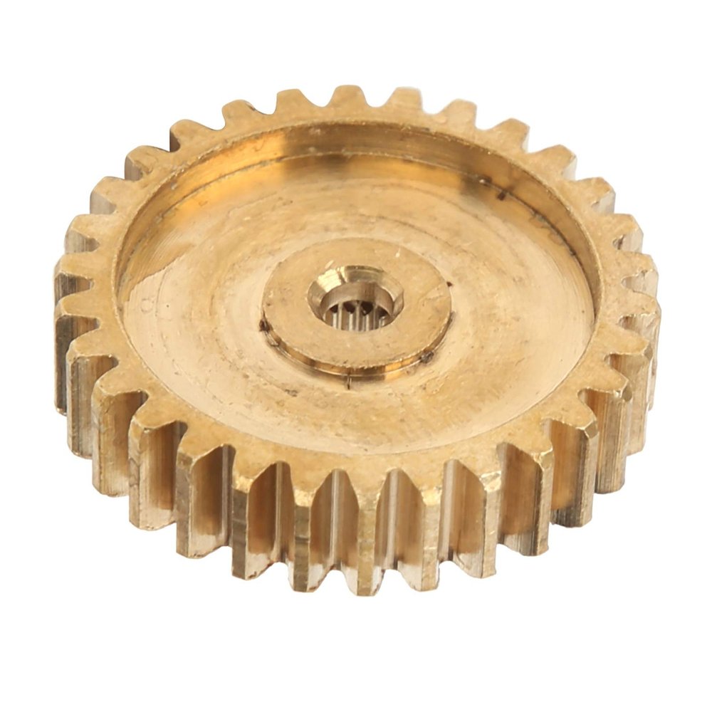 Eujgoov Spur Gear Brass, 30 Tooth for 25 Tooth Spline 0.8 Mod Industrial Robot Part 4305?0025?0030