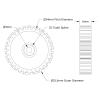 Eujgoov Spur Gear Brass, 30 Tooth for 25 Tooth Spline 0.8 Mod Industrial Robot Part 4305?0025?0030 view 2