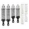 RCAWD Big Bore RC Shock for Slash 4WD 4x4 Upgrades Parts, 1/10 Stampede 4WD 4x4,Hoss 4WD 4x4,Rustler 4WD 4x4,4PCS Aluminum Full Metal Front Rear Shocks Absorber,Replace 5862(Silver) view 1