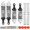 RCAWD Big Bore RC Shock for Slash 4WD 4x4 Upgrades Parts, 1/10 Stampede 4WD 4x4,Hoss 4WD 4x4,Rustler 4WD 4x4,4PCS Aluminum Full Metal Front Rear Shocks Absorber,Replace 5862(Silver) view 3