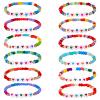 Bonuci 12 Pcs Kids Friendship Bracelets for Girls Motivational Letter Beads Bracelets Bulk for Girls Toddler Jewelry Gifts(Classic) view 1