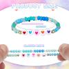 Bonuci 12 Pcs Kids Friendship Bracelets for Girls Motivational Letter Beads Bracelets Bulk for Girls Toddler Jewelry Gifts(Classic) view 3