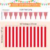 Chumia 10 Pcs Carnival Theme Party Decorations Circus Decorations Carnival Table Skirts Carnival Tablecloths Red White Striped Pennant Banners Circus Carnival Bunting Banners for Carnival Circus view 2