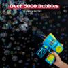 Sloosh Kids Bubble Gun Machine with Refill Solution, 2 in 1 Automatic Bubble Maker Guns for Toddlers 1-3 Kids 4-8, Outdoor Toy, Adults, Party, Easter, Gift view 2