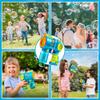 Sloosh Kids Bubble Gun Machine with Refill Solution, 2 in 1 Automatic Bubble Maker Guns for Toddlers 1-3 Kids 4-8, Outdoor Toy, Adults, Party, Easter, Gift view 3