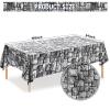 Irenare Halloween Stone Wall Tablecloths, Medieval Castle Party Decorations Supplies Disposable Plastic Brick Stone Tablecloth Brick Wall Table Covers for Birthday Party Favors(4 Pack,108 x 54 Inch) view 2