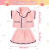 Hungdao Bear Clothes Pajamas Make Your Own Animals Outfits Fits Most 14 Inches Bear Accessories(Pink) view 2