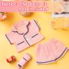 Hungdao Bear Clothes Pajamas Make Your Own Animals Outfits Fits Most 14 Inches Bear Accessories(Pink) view 3