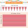 Chumia 20 Pcs Carnival Theme Party Decorations Circus Decorations Carnival Table Skirts Carnival Tablecloths Red White Striped Pennant Banners Circus Carnival Bunting Banners for Carnival Circus view 2