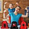 Lothee 32 Pcs Spider Party Favors Spiderweb Birthday Party Decor Drawstring Bag Goodies Bags with Rubber Bracelets Wristlet Keychain for Spiders Supplies Friends Gift Mardi Gras Accessories(Spider) view 2
