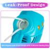 JOYIN 2 Bubble Guns with 2 Refill Solution (10 oz Total), Automatic Bubble Maker Blower Machine for Kids, Toddlers, Outdoors, Party, Birthday Gift, Easter Toys (Blue, Orange) view 2