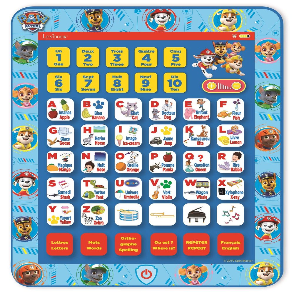 LEXIBOOK Paw Patrol JCPAD002PAi17 Interactive Bilingual Learning Tablet in English/Polish