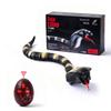 AMCHSURI RC Snake Toy: Realistic Prank Cobra, Rechargeable, Smart Sensing, Infrared Controller for Kids/Cat (Black) view 1