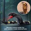 AMCHSURI RC Snake Toy: Realistic Prank Cobra, Rechargeable, Smart Sensing, Infrared Controller for Kids/Cat (Black) view 4