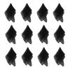 Larcele 12 Piece Juggling Plain Weave Dance Scarf for Performance Prop Accessory 24 x 24 inches WDSJ-02Black view 1
