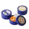 SXFSE Dollhouse Decoration Accessories, 1:12 Dollhouse Ornament Miniatures Cookies Blue Tin Box Set view 4
