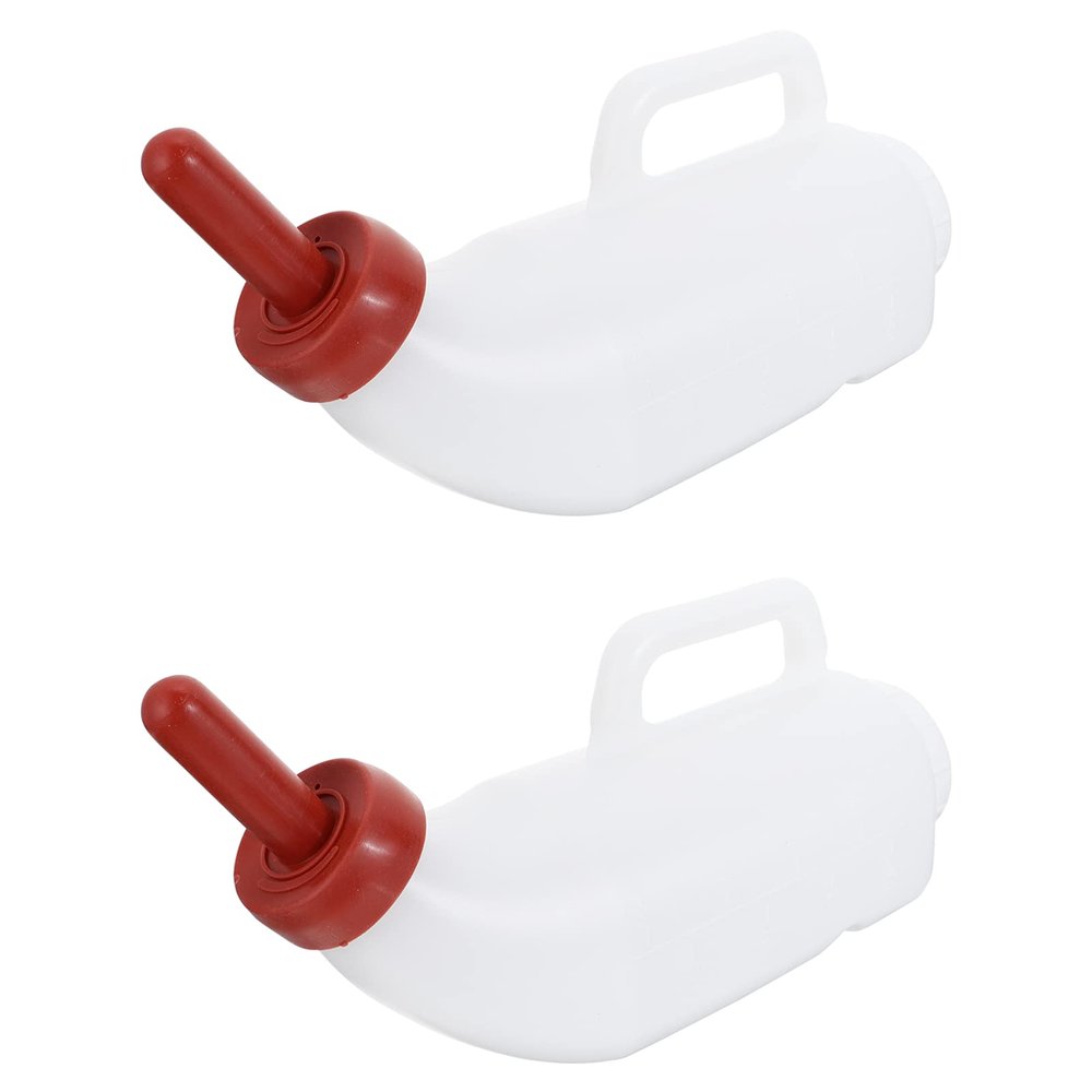 2Sets Lightweight Calf Feeding Bottle Sheep Milk Bottle for Livestock Nursing Design with Leakage Prevention for Calves and Lambs Easy to Carry and Use