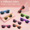 ASTARON 64 Pieces Sunglasses Bulk Neon Party Favors Goody Bag Fillers for Beach Wedding Party Pool Party Supplies, 8 Colors view 4