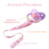 CutiePlusU Adult Size Pacifier Clips 3 Pack-Unicorns, Rainbow Cats and Giraffes view 2