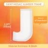 3FT Large Marquee Letters Mosaic Balloon Frame Pre-cut Foam Board Marquee Light Up Letters J for Birthday Party Decorations,Wedding,Baby Shower DIY Party Supplies (Letter J) view 2