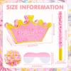Lewtemi Pink Princess Piata for Girls with Stick Blindfold and Confetti Crown Piata for Princess Party Decorations, Photo Prop, Birthday, Funny Anniversary view 2