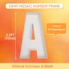 3FT Large Marquee Letters Mosaic Balloon Frame Pre-cut Foam Board Marquee Light Up Letters A for Birthday Party Decorations,Wedding,Baby Shower DIY Party Supplies (Letter A) view 2