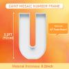 3FT Large Marquee Letters Mosaic Balloon Frame Pre-cut Foam Board Marquee Light Up Letters U for Birthday Party Decorations,Wedding,Baby Shower DIY Party Supplies (Letter U) view 2