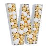 3FT Large Marquee Letters Mosaic Balloon Frame Pre-cut Foam Board Marquee Light Up Letters W for Birthday Party Decorations,Wedding,Baby Shower DIY Party Supplies (Letter W) view 1