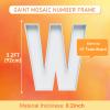 3FT Large Marquee Letters Mosaic Balloon Frame Pre-cut Foam Board Marquee Light Up Letters W for Birthday Party Decorations,Wedding,Baby Shower DIY Party Supplies (Letter W) view 2