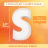 3FT Large Marquee Letters Mosaic Balloon Frame Pre-cut Foam Board Marquee Light Up Letters S for Birthday Party Decorations,Wedding,Baby Shower DIY Party Supplies (Letter S) view 2