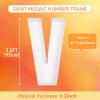 3FT Large Marquee Letters Mosaic Balloon Frame Pre-cut Foam Board Marquee Light Up Letters V for Birthday Party Decorations,Wedding,Baby Shower DIY Party Supplies (Letter V) view 2